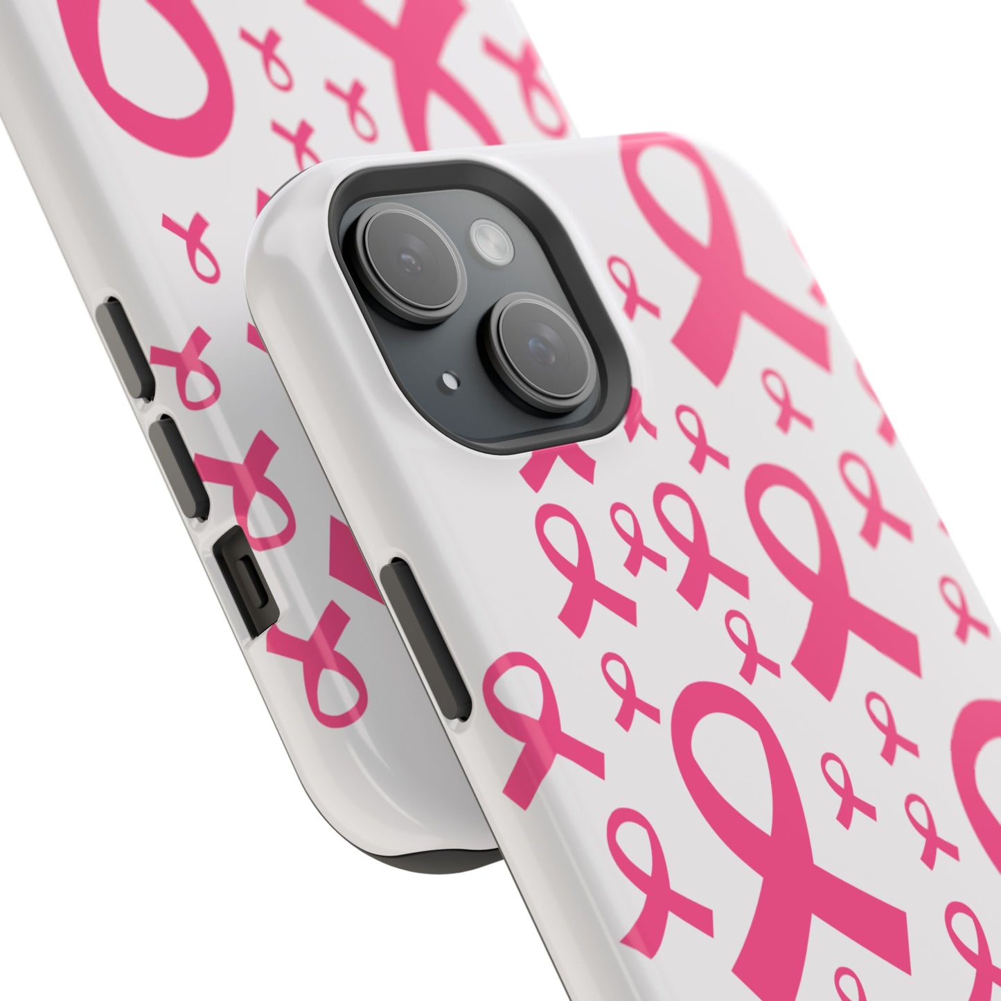 osbina |  MagSafe compatible for iPhone | Limited Edition Strength in Ribbons Case in Light Pink + Soft Pink + Hot Pink | The Pink October Collection | Inspired By