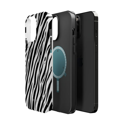 osbina | MagSafe Compatible for iPhone | The Bengal Bold Stripe Case in White + Black | The Season Collective