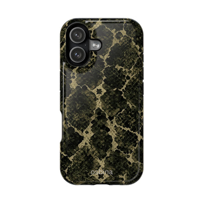 osbina | MagSafe for iPhone | The Olive Snakeskin Designer Case