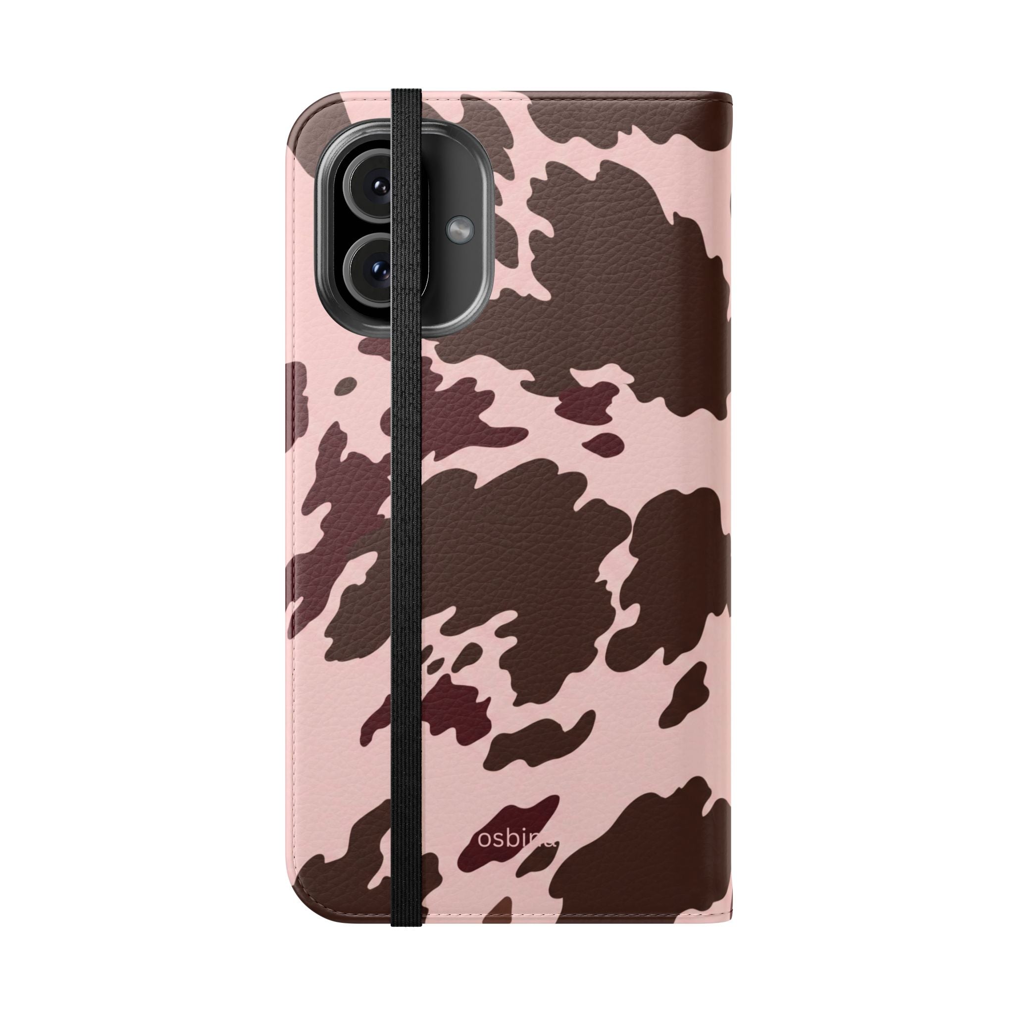 osbina | Wallet Flip Case for iPhone & Samsung | Chocolate Cowhide