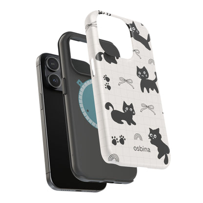 osbina | MagSafe compatible for iPhone | Meow Mode Cat Phone Case | The Season Collective