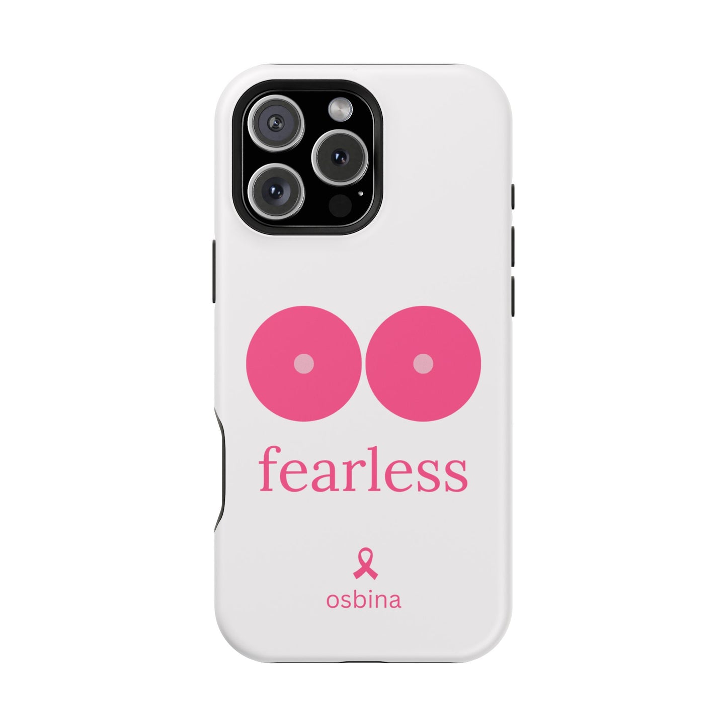 osbina |  MagSafe compatible for iPhone | Limited Edition The Fearless Tatas Case in Light Pink + Soft Pink + Hot Pink | The Pink October Collection | Inspired By