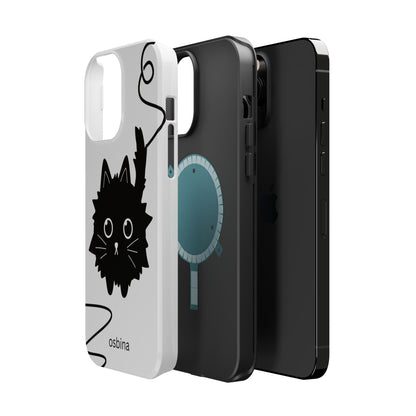 osbina | MagSafe compatible for iPhone | Midnight Couture Cat Phone Case | Season Collective Collection