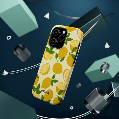 osbina | MagSafe compatible for iPhone | Limoncello Lemon Phone Case | Modern Muse Collection