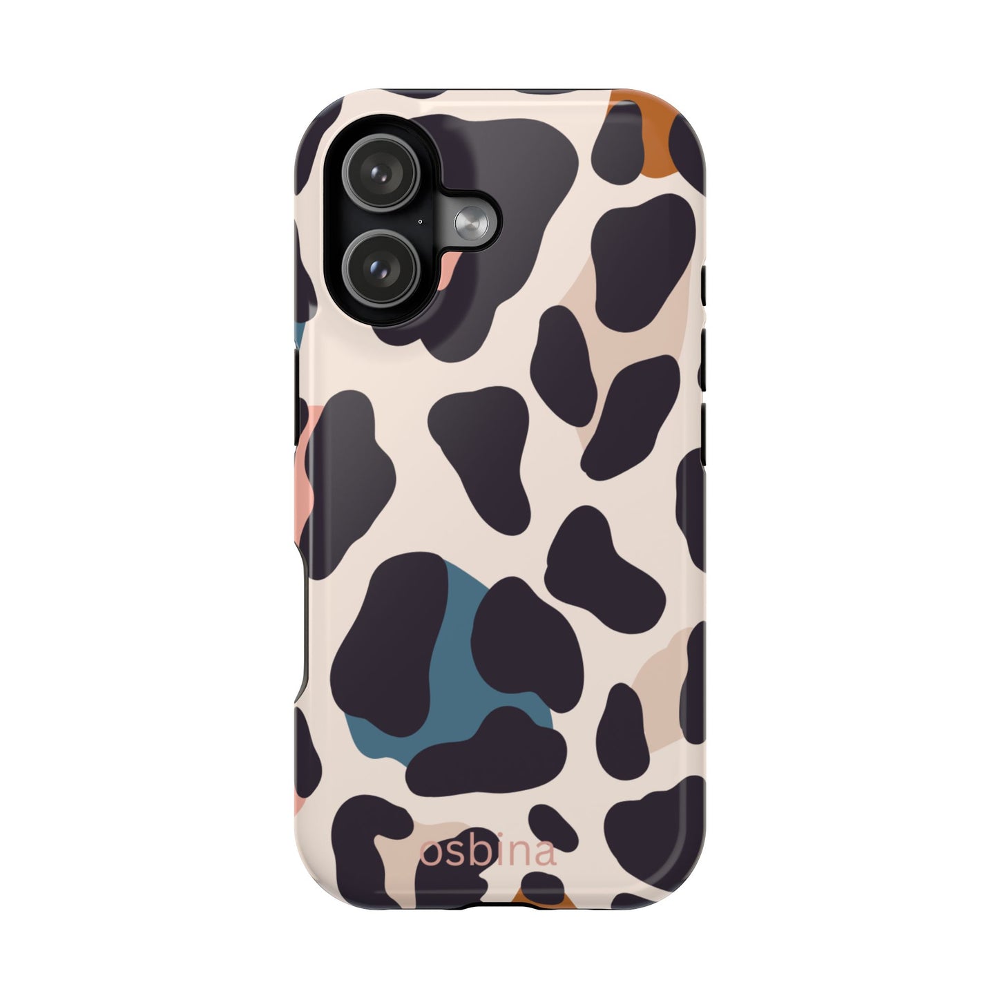 osbina | MagSafe compatible for iPhone | Leopard Luxe Color Pop Leopard Print Phone Case | Modern Muse Collection