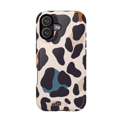 osbina | MagSafe compatible for iPhone | Leopard Luxe Color Pop Leopard Print Phone Case | Modern Muse Collection