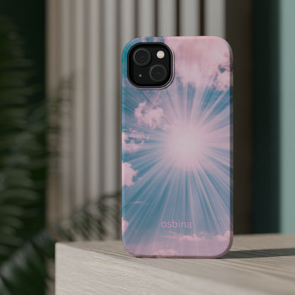 osbina | MagSafe compatible for iPhone | The Sunburst Skies Case | YAYOU Collection Supporting Shine Like Sable