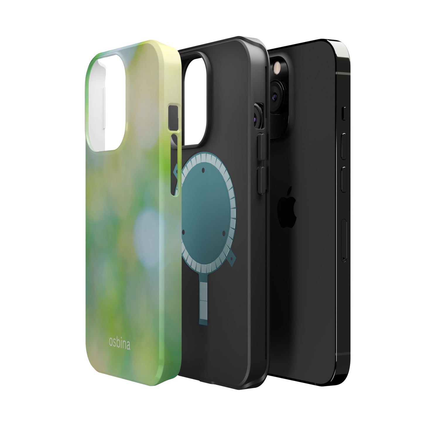 osbina | MagSafe compatible for iPhone | The Veridian Orbs Phone Case | Color Edit Collection