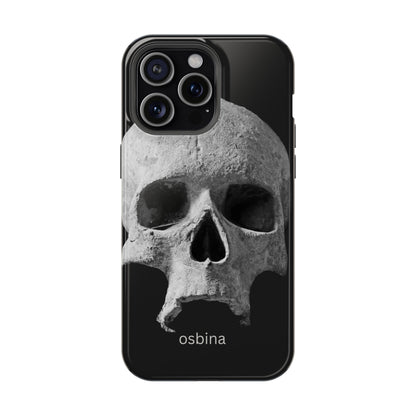 osbina | MagSafe compatible for iPhone | White Skull Phone Case | Season Collective Collection