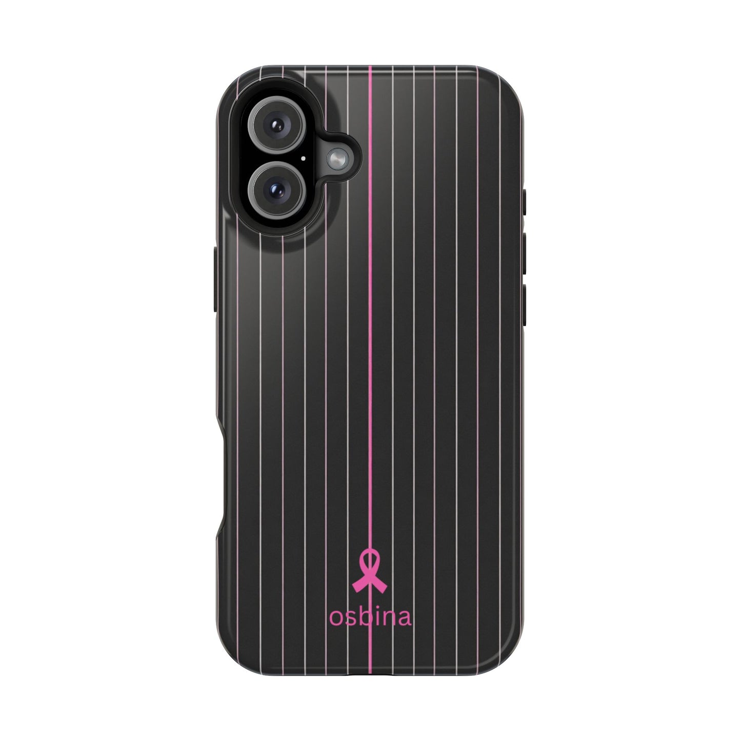 YAYOU The Pink Pinstripe Designer Case | osbina