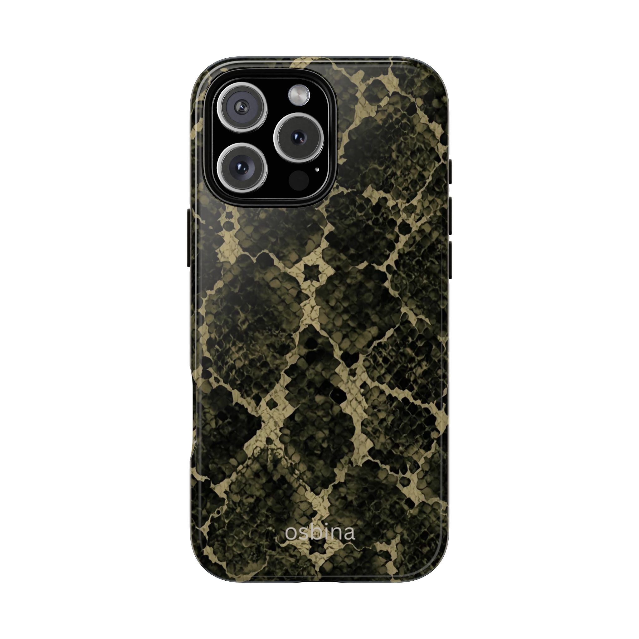 osbina | The Olive Snakeskin Designer Case