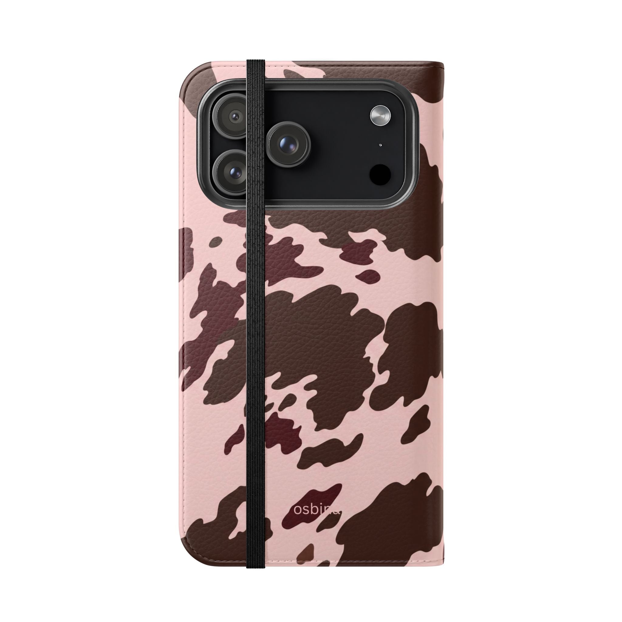 osbina | Wallet Flip Case for iPhone & Samsung | Chocolate Cowhide