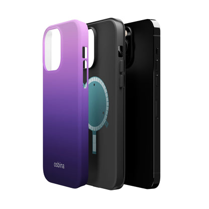 osbina | MagSafe compatible for iPhone | The Violet Haze Phone Case | Color Edit Collection