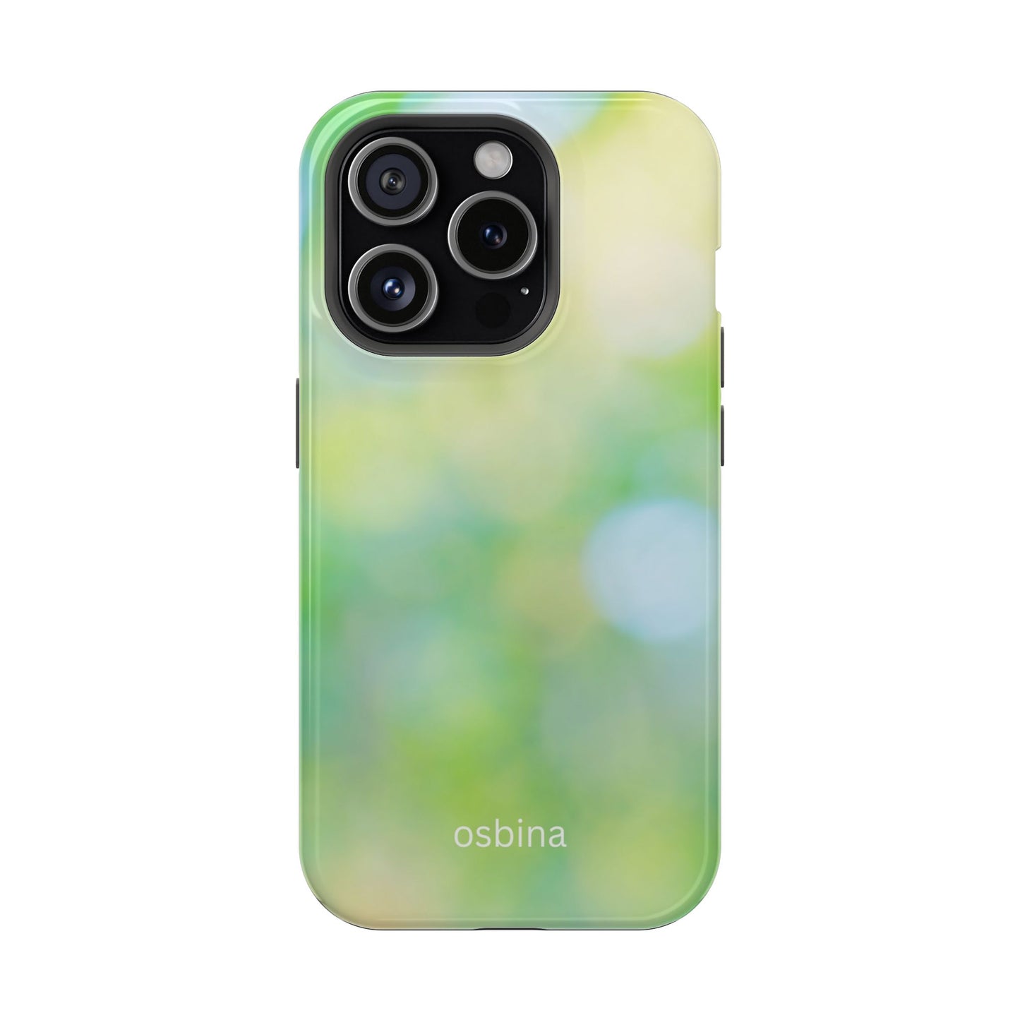 osbina | MagSafe compatible for iPhone | The Veridian Orbs Phone Case | Color Edit Collection