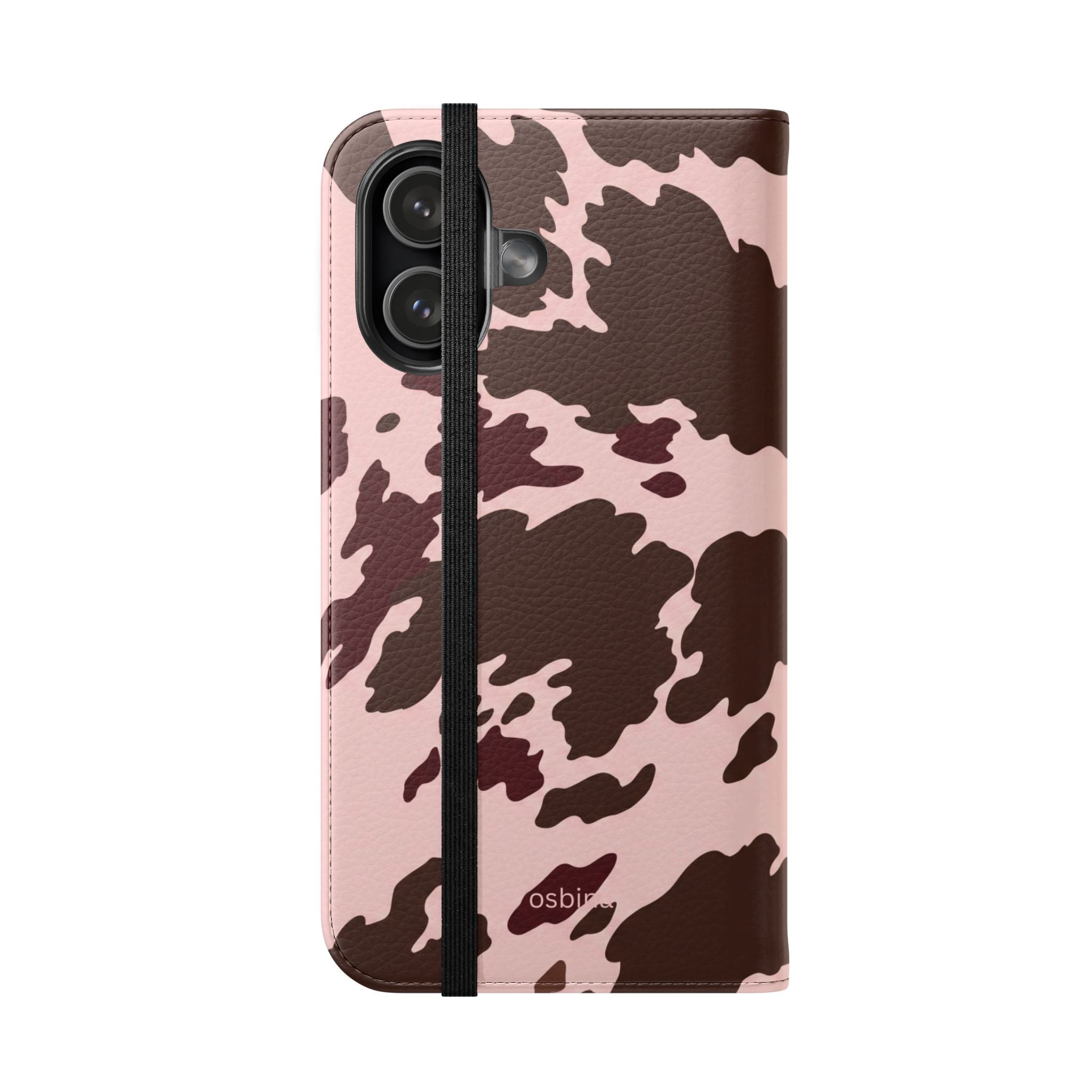 osbina | Wallet Flip Case for iPhone & Samsung | Chocolate Cowhide