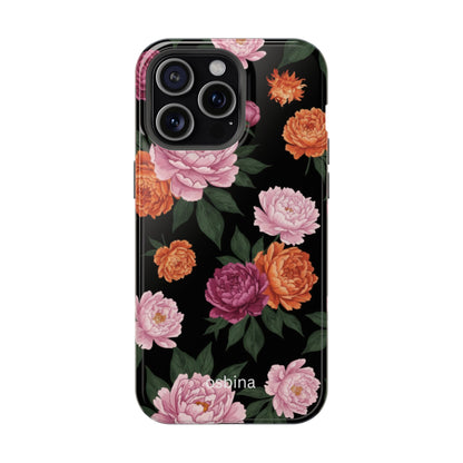 osbina | MagSafe for iPhone | The Peony Noir Designer Case