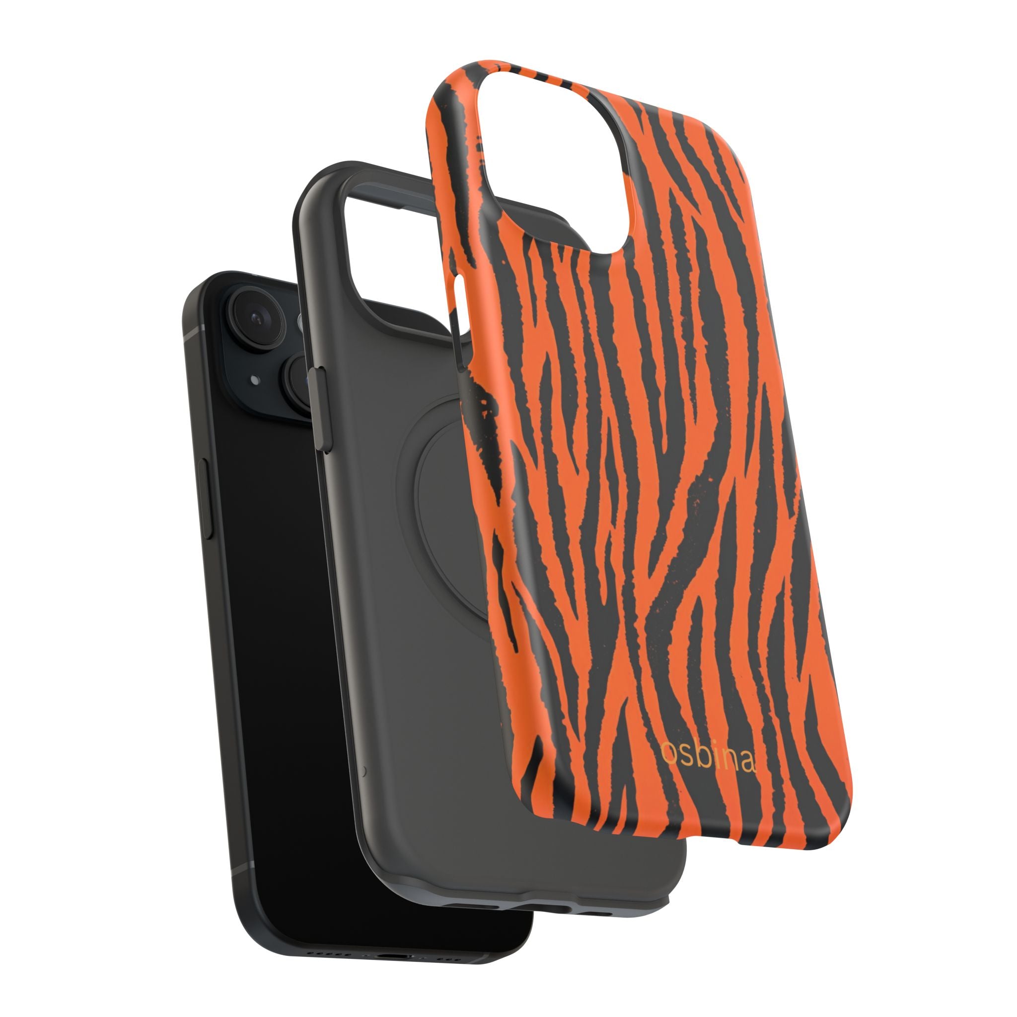 osbina | Tiger, But Make It Chic — The Bengal Stripe Case in Orange + Black | The Season Collective