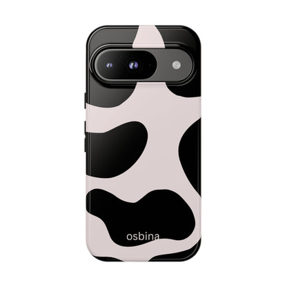 osbina | Prairie Chic Pink & Black Cow Print Phone Case | Modern Muse Collection