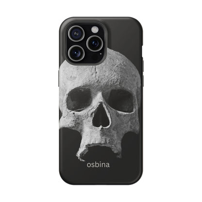 osbina | MagSafe compatible for iPhone | White Skull Phone Case | Season Collective Collection
