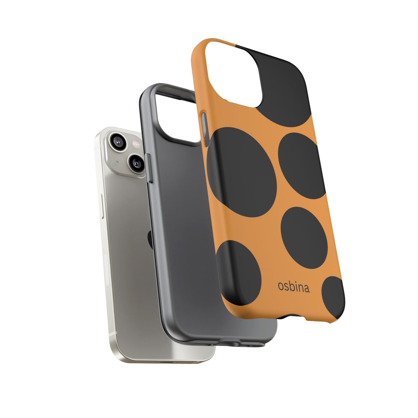 osbina | The Bubble Statement Case in Orange + Black | The Season Collective