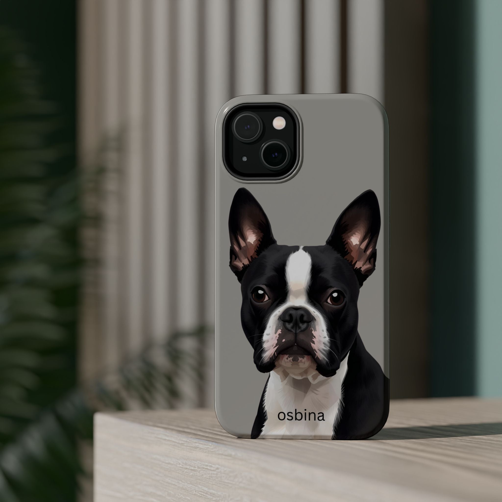 osbina | MagSafe for iPhone | The Boston Terrier Designer Case