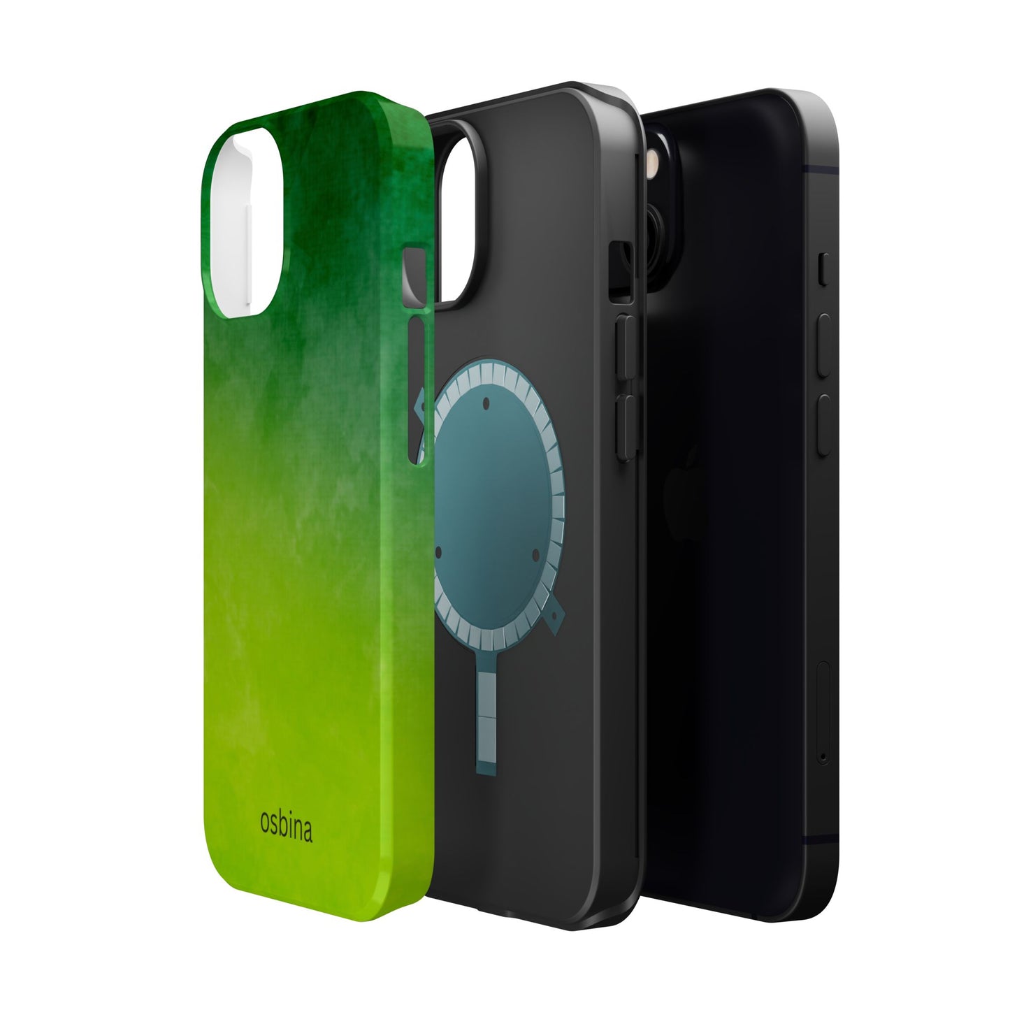osbina | MagSafe compatible for iPhone | The Verde Glow Phone Case | Color Edit Collection