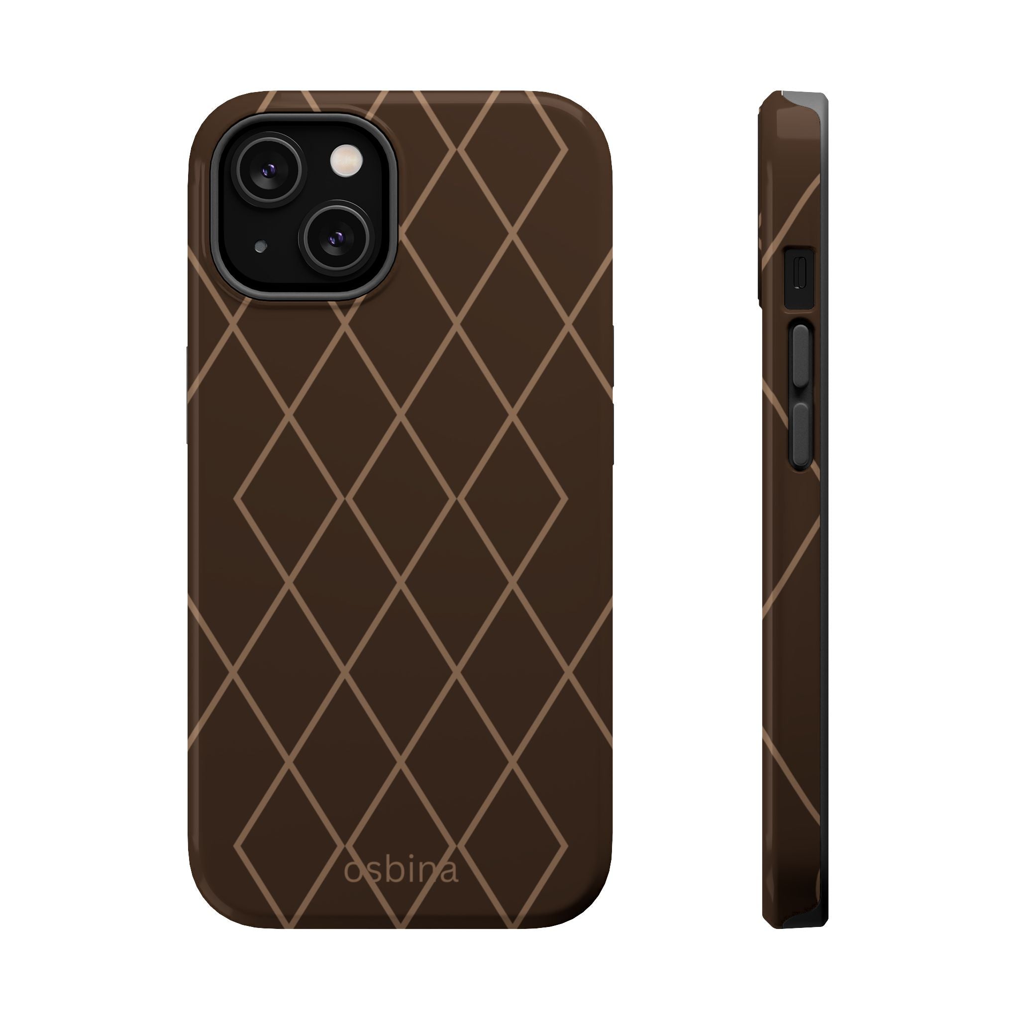 osbina | MagSafe for iPhone | Diamond Espresso Designer Case