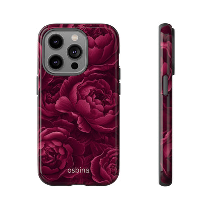 osbina | The Burgundy Peony Designer Case