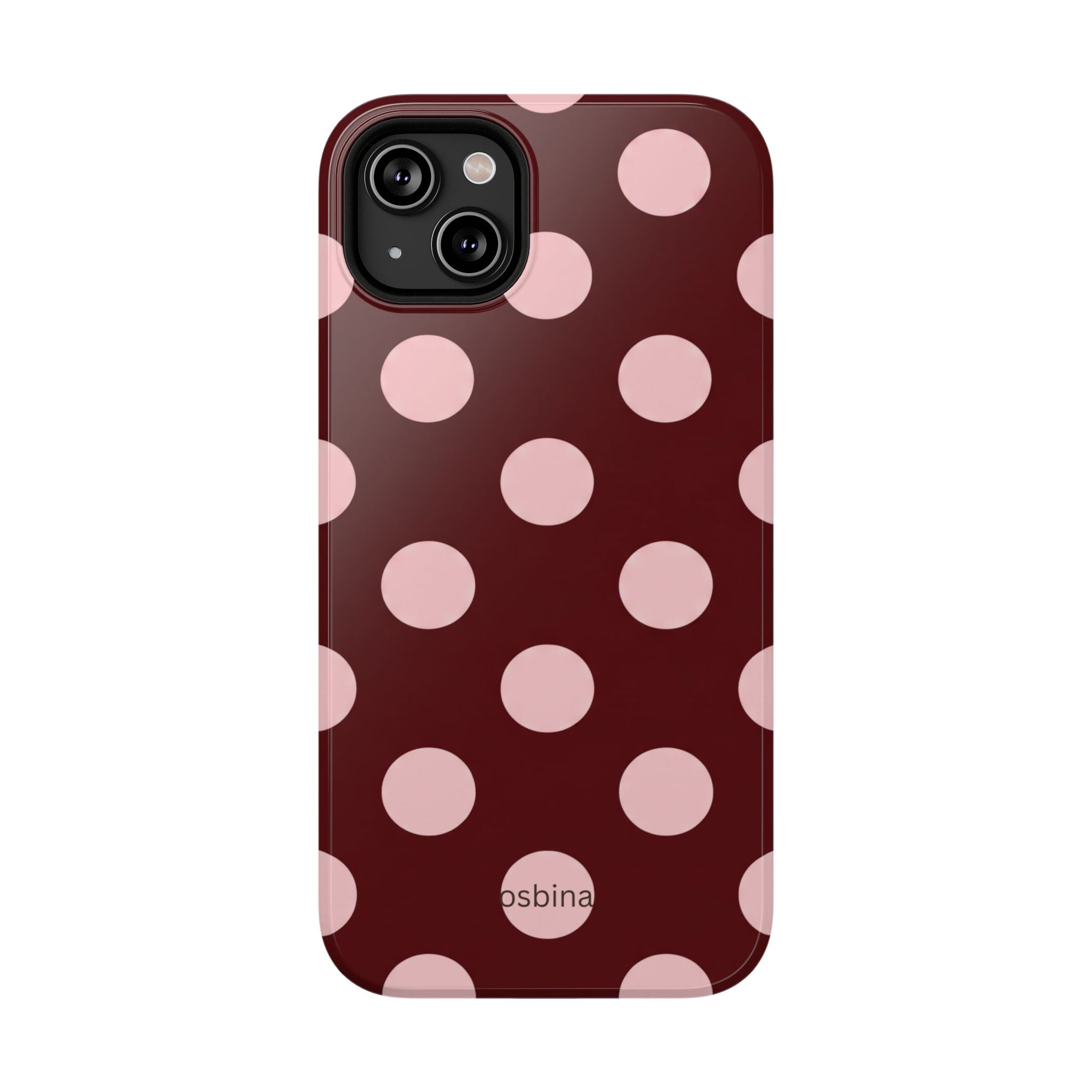 osbina | Oxblood Dot Designer Case
