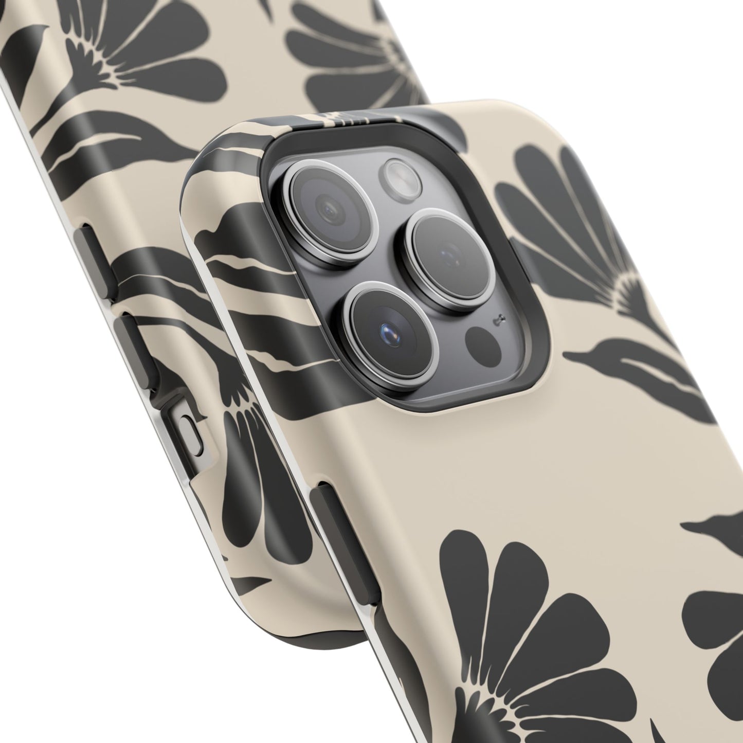 osbina | MagSafe compatible for iPhone | Obsidian Bloom Flower Phone Case | Modern Muse Collection