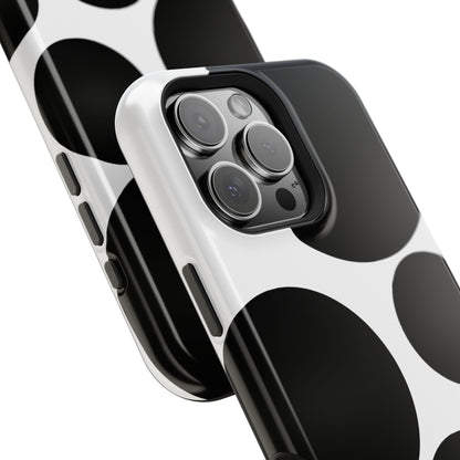 osbina | MagSafe compatible for iPhone | The Noir Bubbles Phone Case | Modern Muse Collection