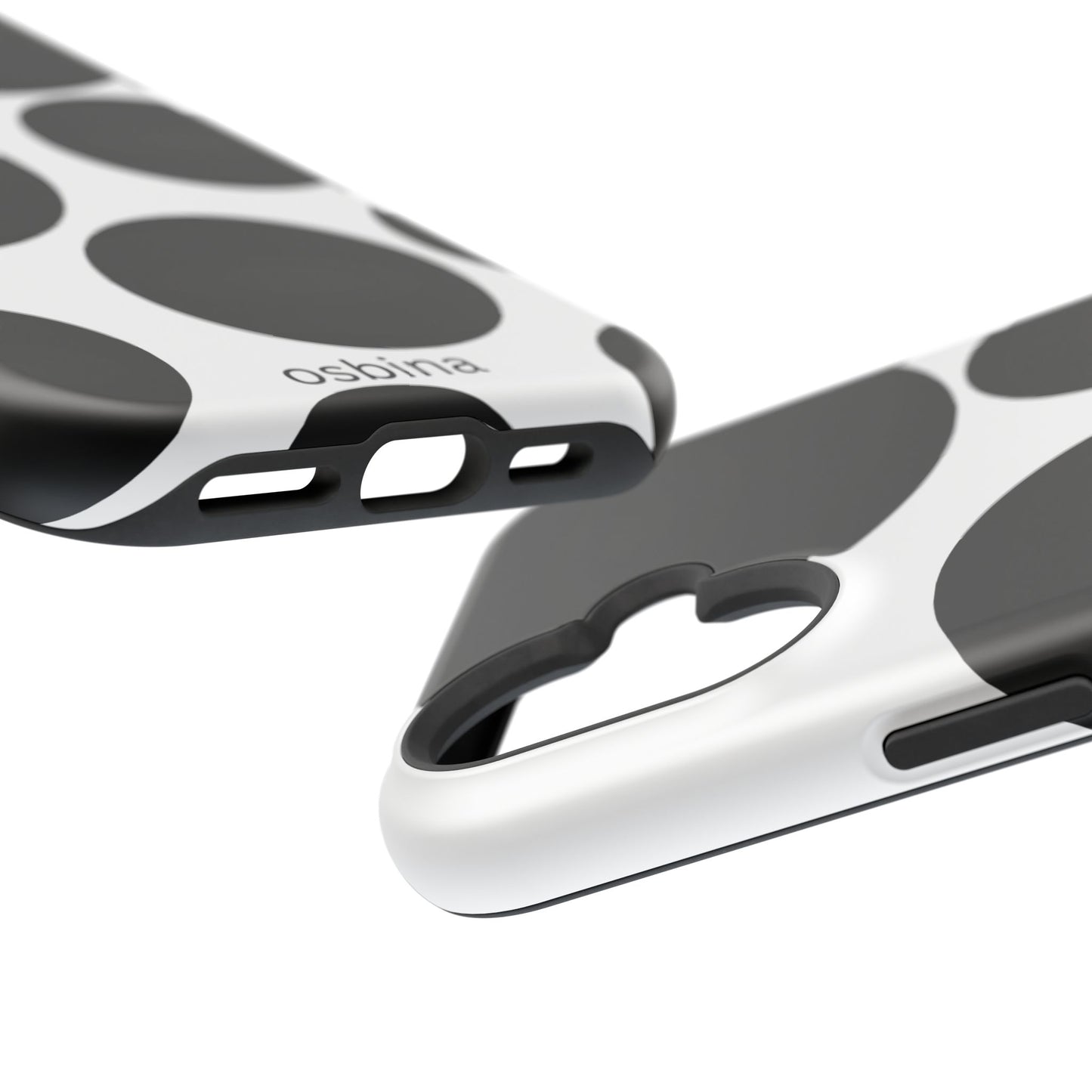 osbina | MagSafe compatible for iPhone | The Noir Bubbles Phone Case | Modern Muse Collection