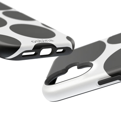 osbina | MagSafe compatible for iPhone | The Noir Bubbles Phone Case | Modern Muse Collection