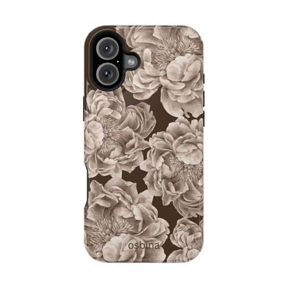 osbina | MagSafe for iPhone | Peony Espresso Designer Case
