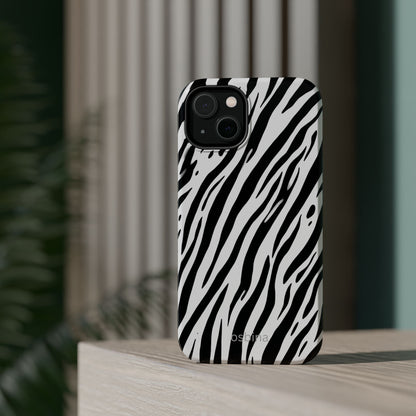 osbina | MagSafe Compatible for iPhone | The Bengal Bold Stripe Case in White + Black | The Season Collective