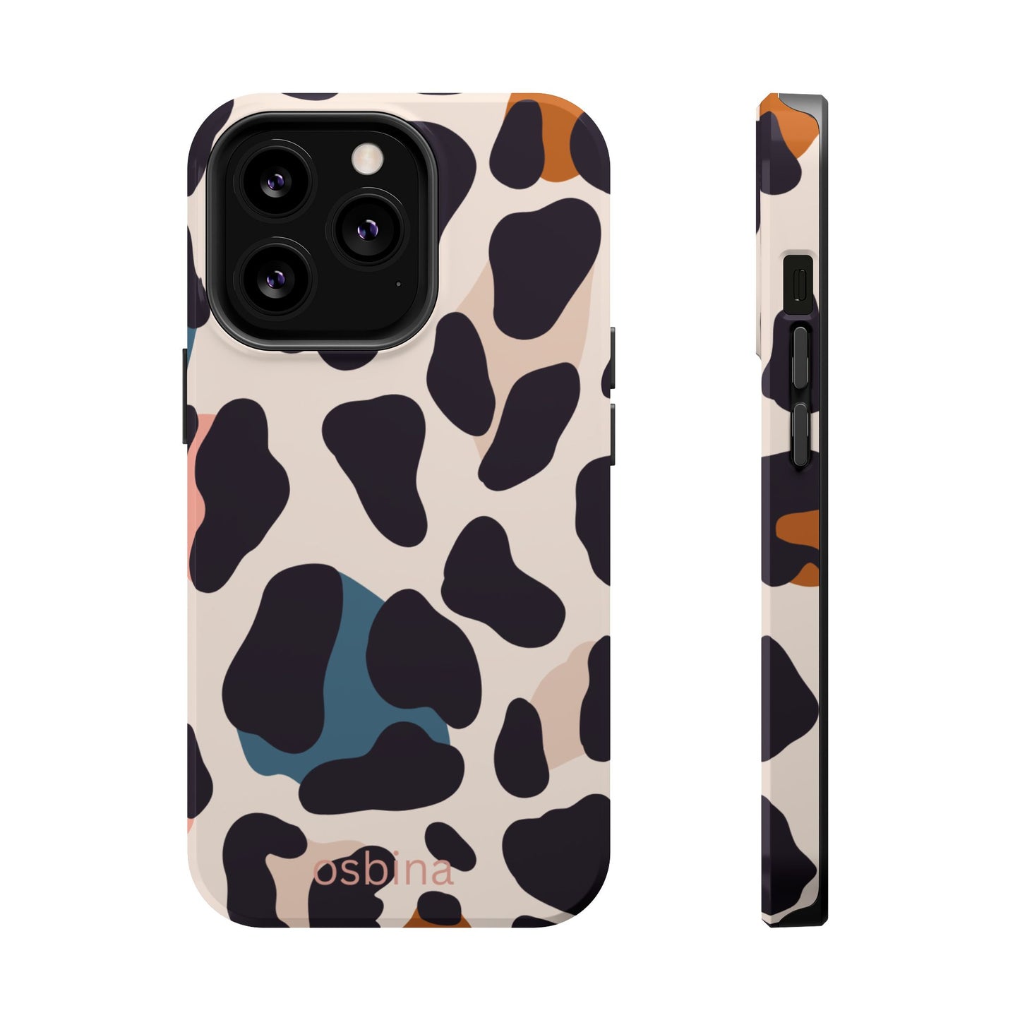 osbina | MagSafe compatible for iPhone | Leopard Luxe Color Pop Leopard Print Phone Case | Modern Muse Collection