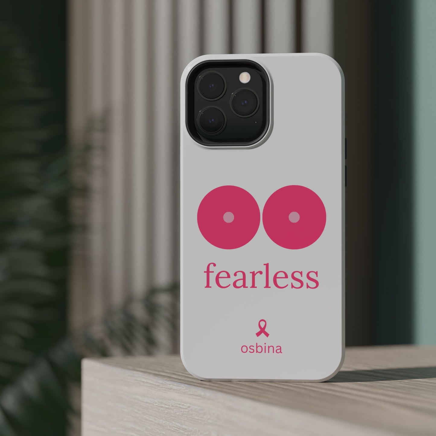 osbina |  MagSafe compatible for iPhone | Limited Edition The Fearless Tatas Case in Light Pink + Soft Pink + Hot Pink | The Pink October Collection | Inspired By