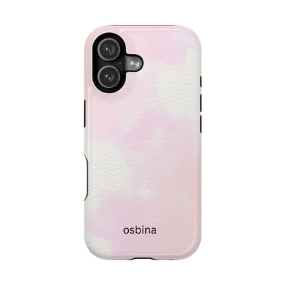 osbina | MagSafe compatible for iPhone | Pink Cotton Cloud Phone Case | Modern Muse Collection