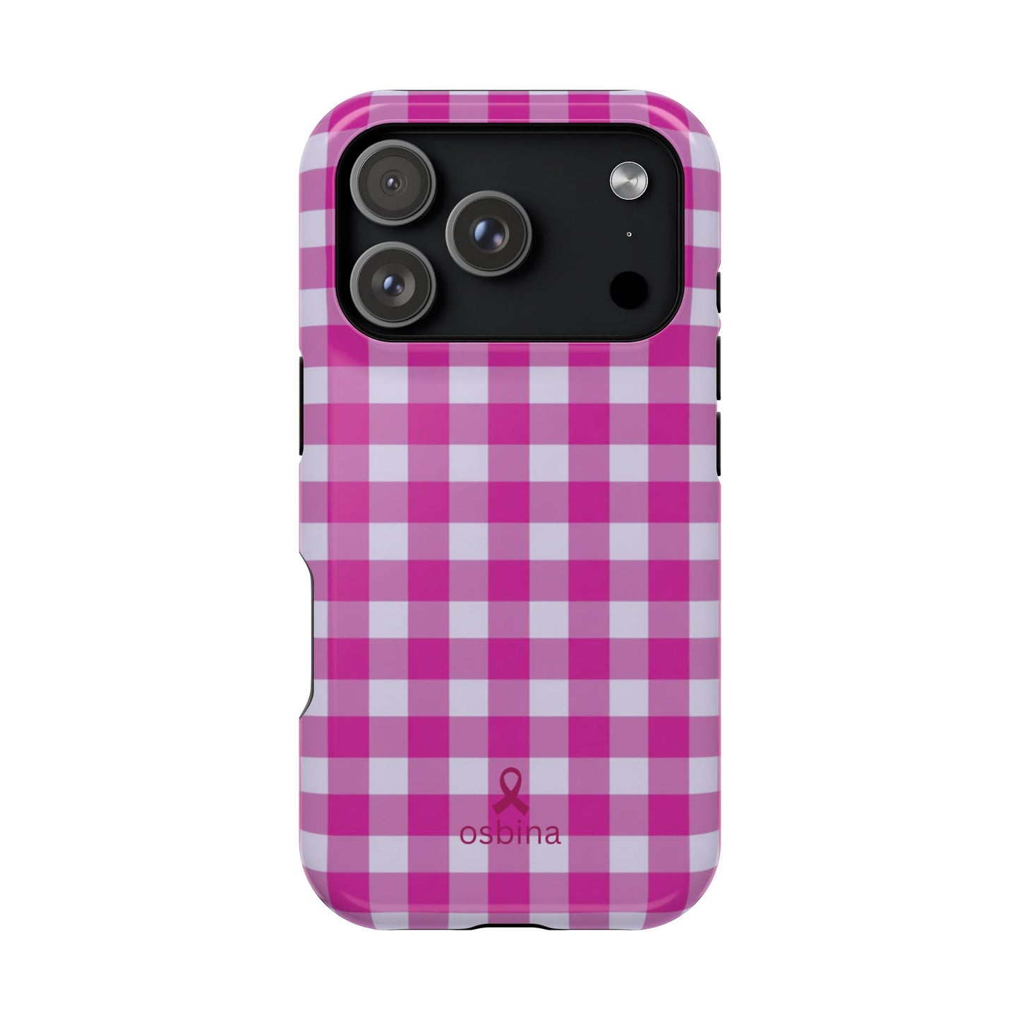 YAYOU The Pink Gingham Designer Case | osbina