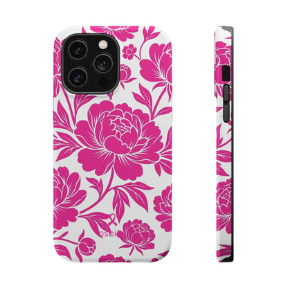 YAYOU MagSafe for iPhone | Peonies in Pink Designer Case | osbina