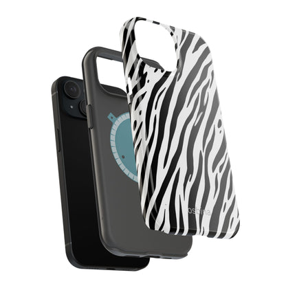 osbina | MagSafe Compatible for iPhone | The Bengal Bold Stripe Case in White + Black | The Season Collective