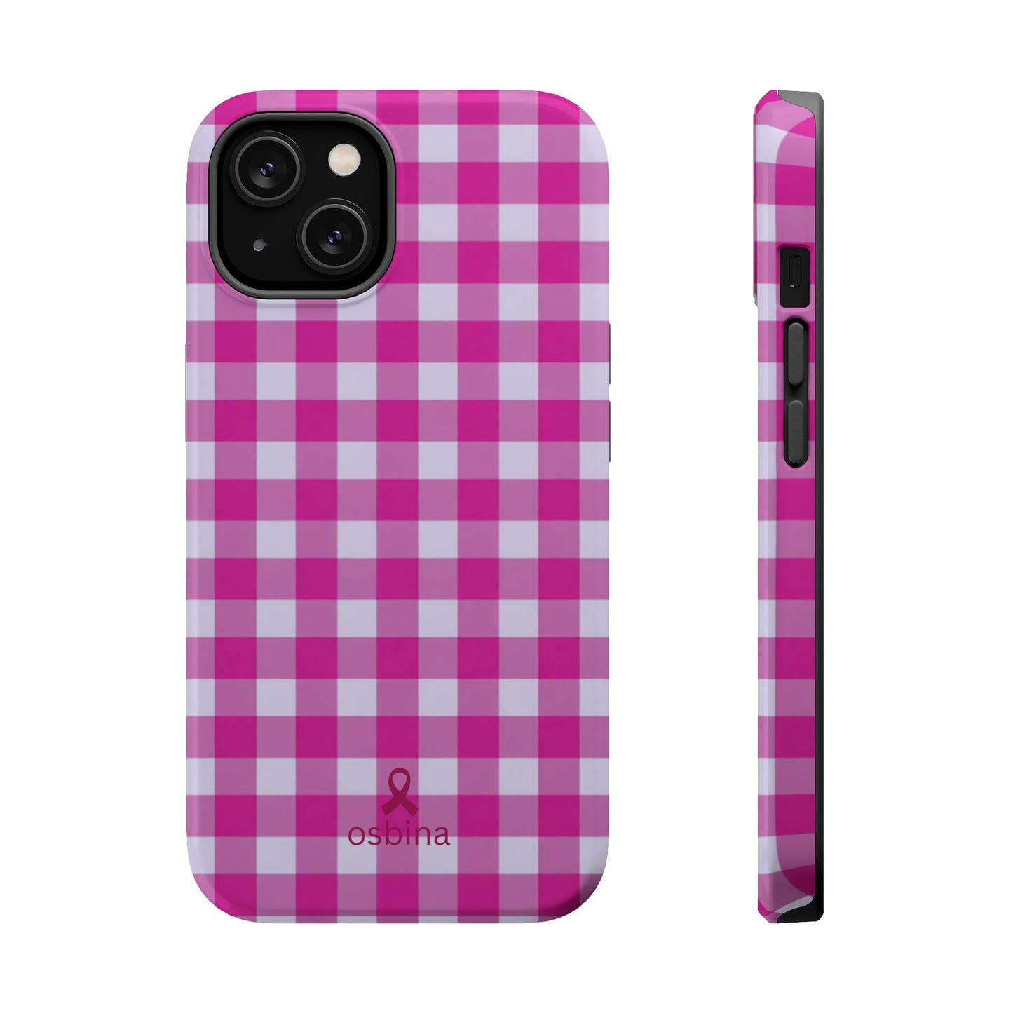 YAYOU The Pink Gingham Designer Case | osbina