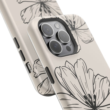 osbina | MagSafe compatible for iPhone | Poppy Whisper Phone Case | Modern Muse Collection