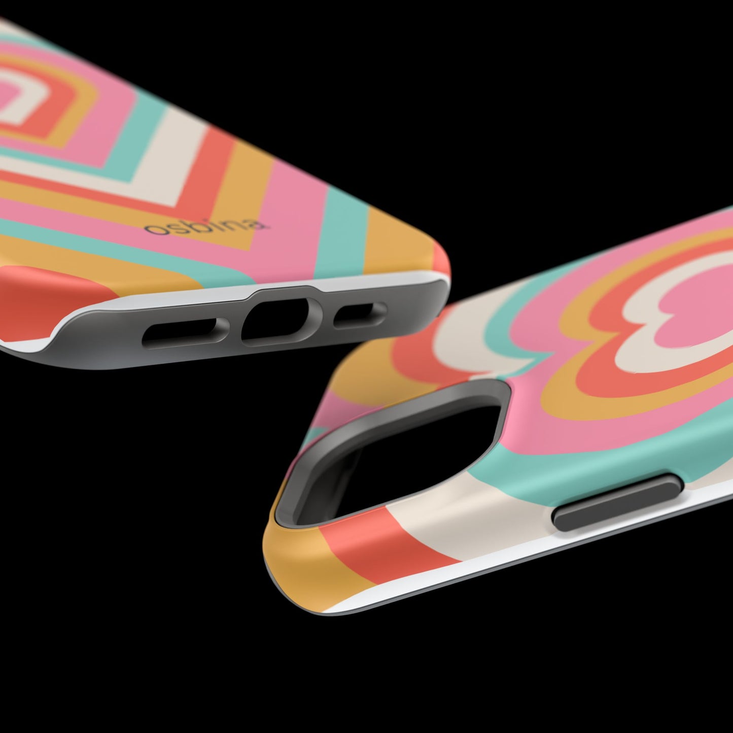 osbina | MagSafe compatible for iPhone | Heart Nouveau Phone Case | Modern Muse Collection