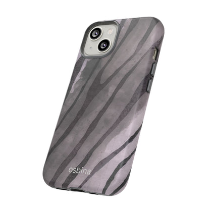 osbina | Stripes on Point — The Muted Gray + Black Tiger Case | The Season Collective