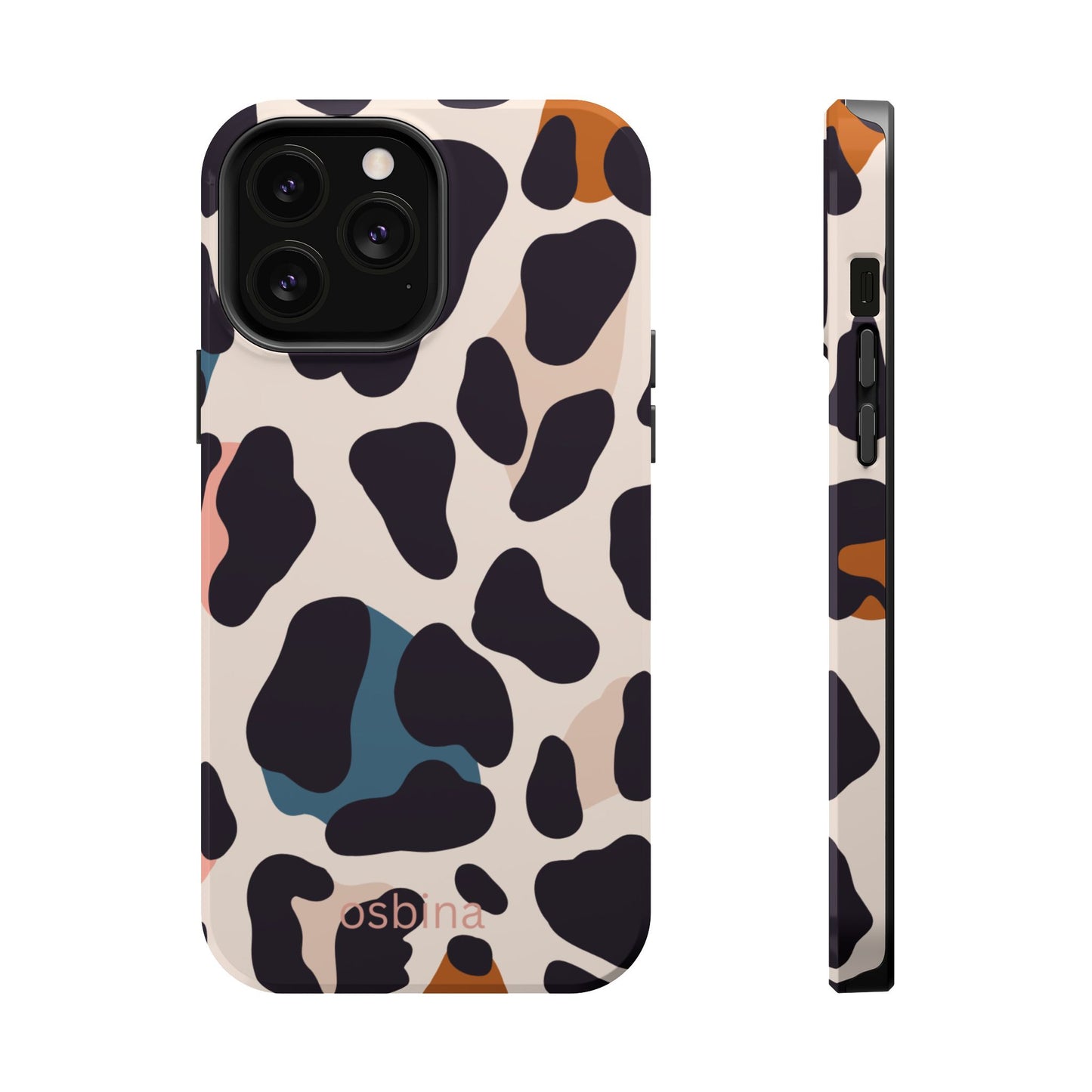 osbina | MagSafe compatible for iPhone | Leopard Luxe Color Pop Leopard Print Phone Case | Modern Muse Collection