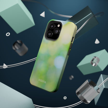 osbina | MagSafe compatible for iPhone | The Veridian Orbs Phone Case | Color Edit Collection