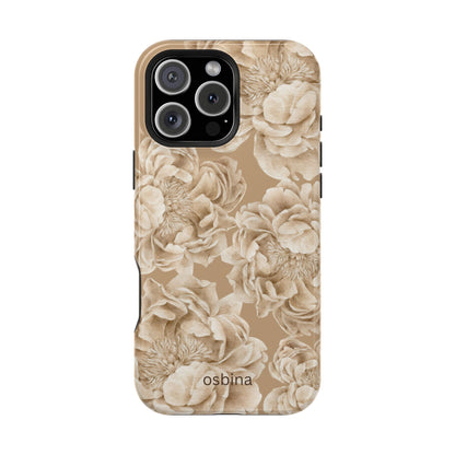 osbina | MagSafe for iPhone | Peony Latte Designer Case