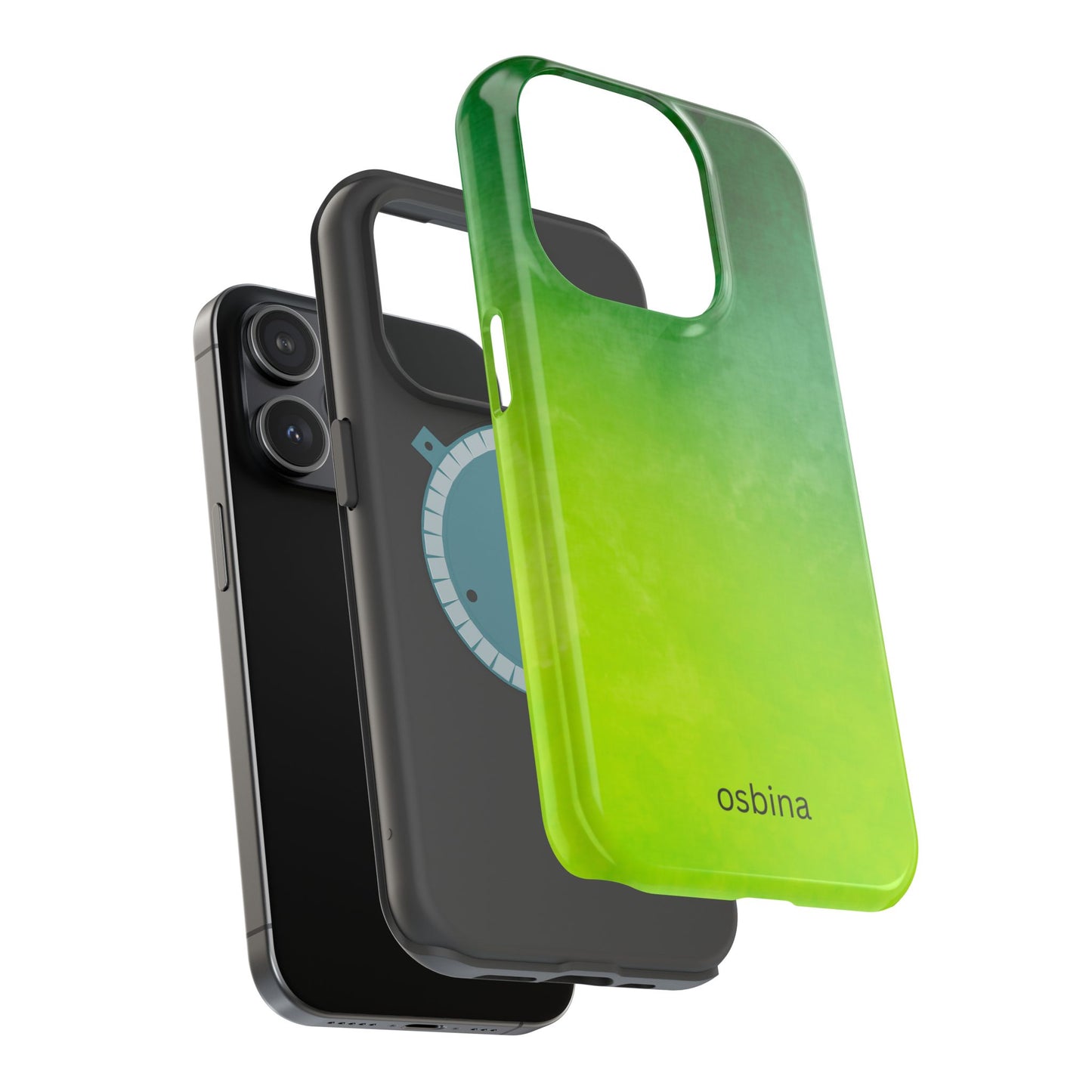 osbina | MagSafe compatible for iPhone | The Verde Glow Phone Case | Color Edit Collection