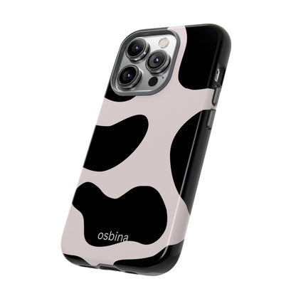 osbina | Prairie Chic Pink & Black Cow Print Phone Case | Modern Muse Collection